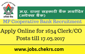 Mp Apex Bank Recruitment 17 Apply 1634 Clerks Computer Operator Vacancies