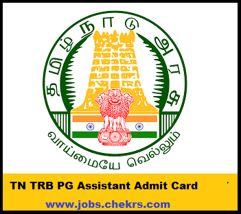 TN TRB PG Assistant Hall Ticket 2022