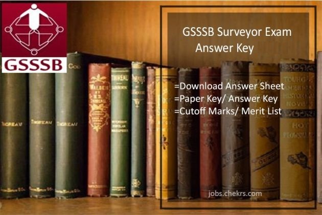 GSSSB Surveyor Exam Answer Key 2024