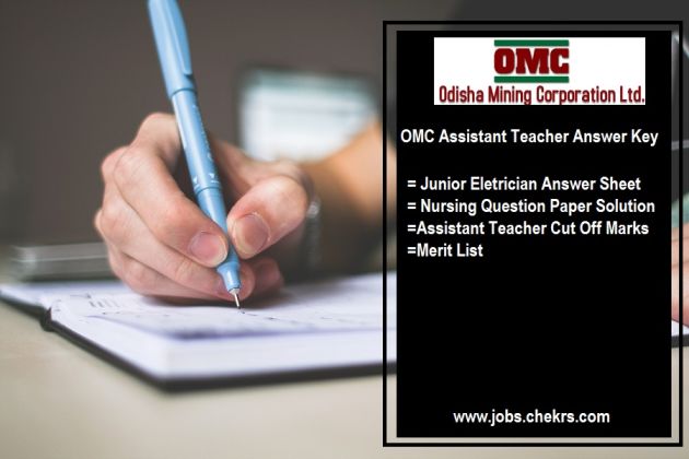 OMC Asst Teacher Answer Key 2024