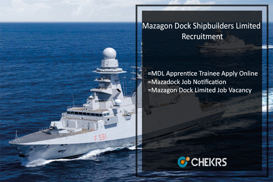 Mazagon Dock Shipbuilders Limited Recruitment 2022 MDL Apprentice Trainee Apply Online