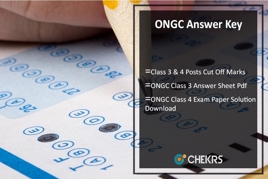 ONGC Answer Key 2023 Pdf- Class 3 & 4 Posts Cut Off Marks (Expected)
