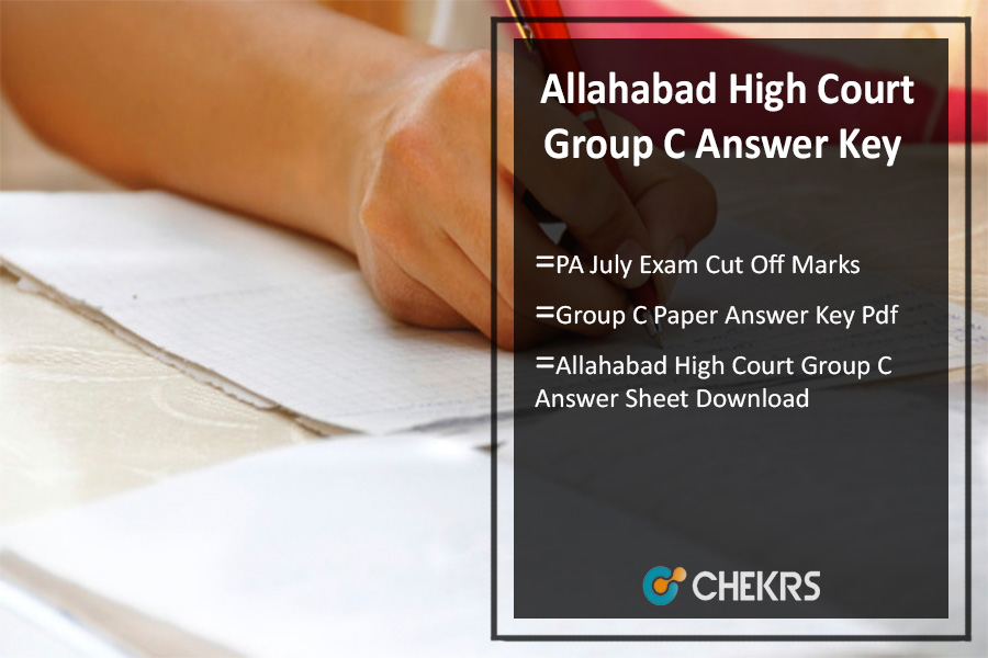 Allahabad High Court Group C D Answer Key 2021