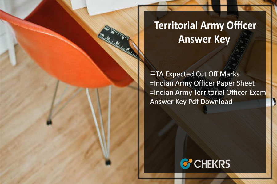 Territorial Army Officer Answer Key 2022- TA Cut Off Marks (Expected)