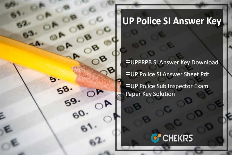 UP Police SI Answer Key 2022 Pdf