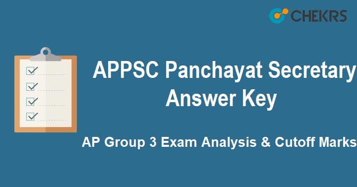APPSC Panchayat Secretary Answer Key 2021