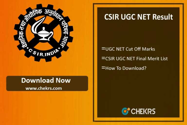 CSIR UGC NET Result 2025 Joint CSIR June Cut Off, Merit List