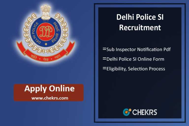 Delhi Police SI Recruitment 2024 Daroga Vacancy Notification