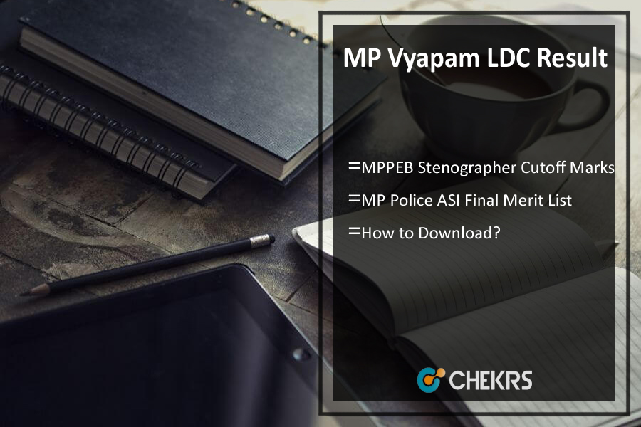 MP Vyapam LDC/ Stenographer Result- ASI Merit List, Cutoff