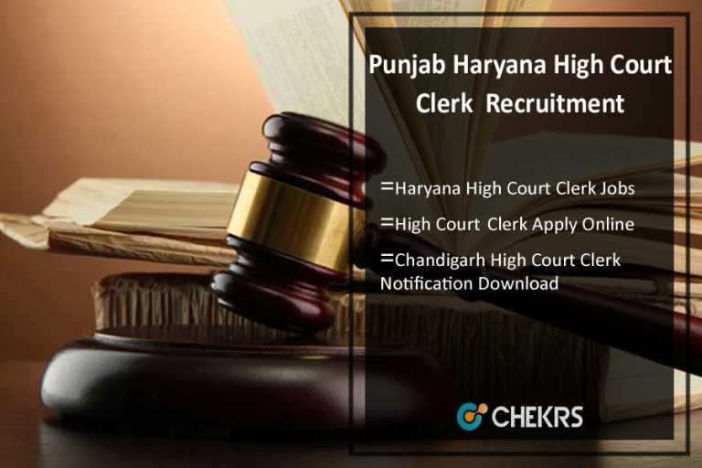 Punjab Haryana High Court Clerk Recruitment 2025 Apply Online