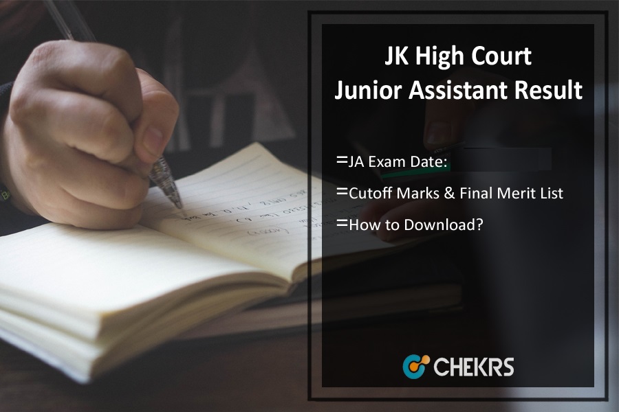 JK High Court Junior Assistant Result 2022