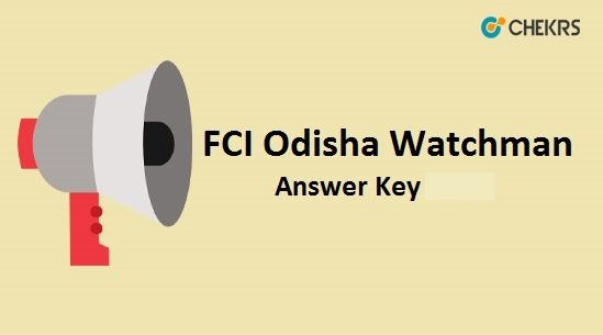 FCI Odisha Answer Key 2021
