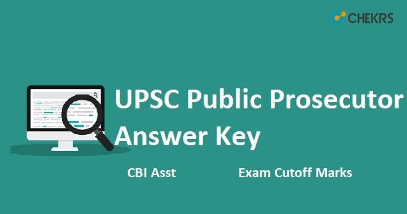 UPSC Public Prosecutor Answer Key 2022