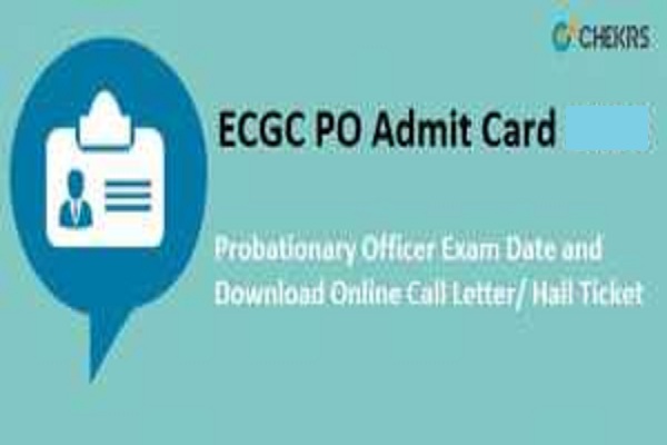 ECGC PO Admit Card 2023