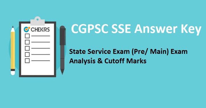 CGPSC SSE Prelims Answer Key 2023
