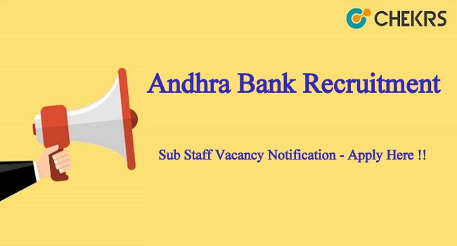 Andhra Bank Recruitment 