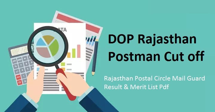 DOP Rajasthan Postman Cut off 2022