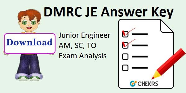 DMRC JE Answer Key 2023