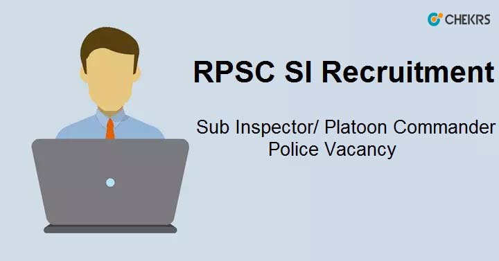 RPSC Police SI Notification 2022