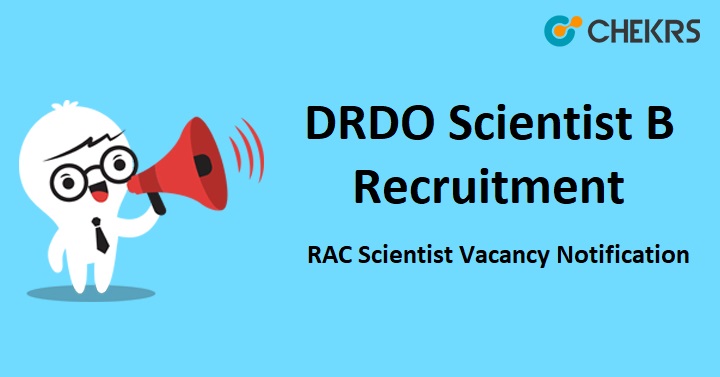 DRDO Scientist B Recruitment 2024