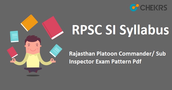 RPSC SI Syllabus 2022