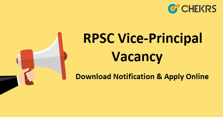 RPSC Vice-Principal Vacancy 2022