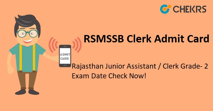 RSMSSB Clerk Admit Card 2022