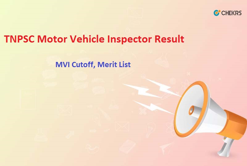 TNPSC Motor Vehicle Inspector Result 2024