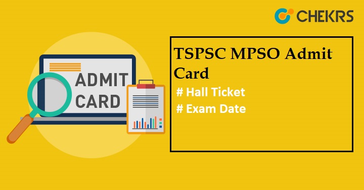 TSPSC MPSO Hall Tickets 2022