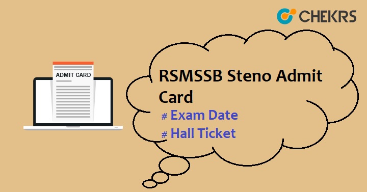 RSMSSB Stenographer Admit Card 2022