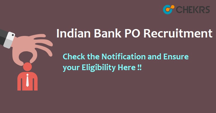 Indian Bank PO Recruitment 2022