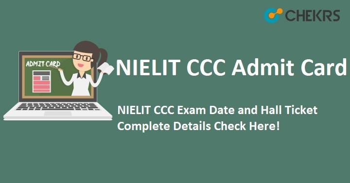 NIELIT CCC Admit Card 2023
