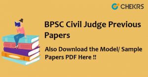 BPSC Civil Judge Previous Year Question Papers-Model /Sample Papers PDF