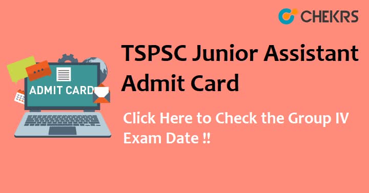 TSPSC Junior Assistant Hall Ticket