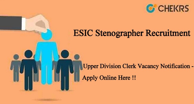 ESIC Stenographer Recruitment 2024