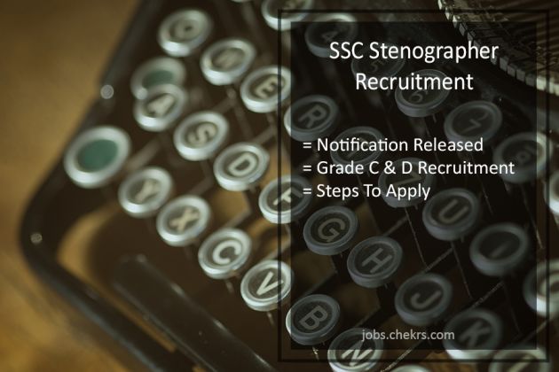 SSC Stenographer Recruitment 2024