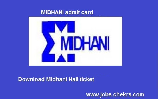 MIDHANI Admit Card 2023