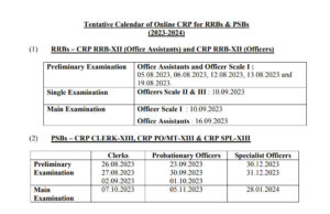 IBPS Exam Calendar 2025-26 IBPS Jobs Notification, Exam, Result Date